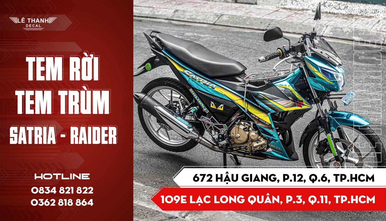 Tem Satria : Top 10+ mẫu dán tem Satria ngầu nhất 2024