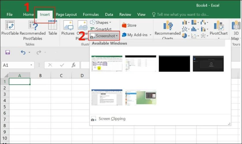 Cách chụp màn hình Excel 2010 và 2016 đơn giản, nhanh gọn trong 1 giây