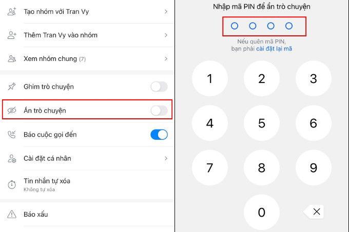 Cách khóa tin nhắn Zalo an toàn tránh bị người khác xem trộm