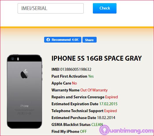 Check IMEI, kiểm tra xuất xứ iPhone, điện thoại Samsung