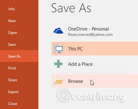 PowerPoint 2016: Cách lưu bài thuyết trình
