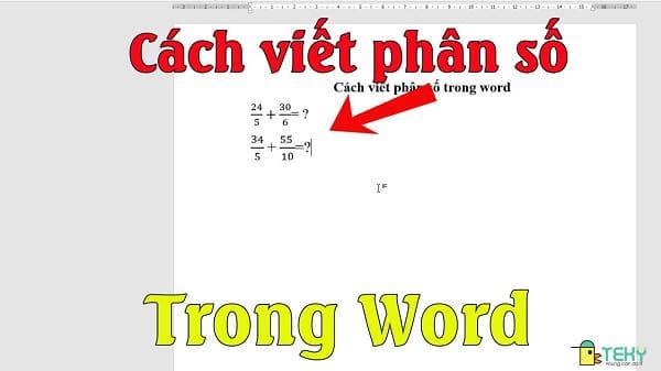 Cách viết phân số trong word đơn giản nhất 2023