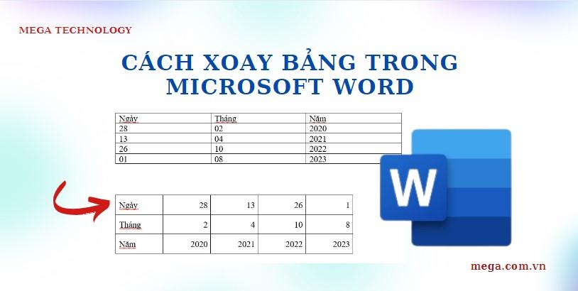 4 cách xoay bảng trong Microsoft Word nhanh chóng