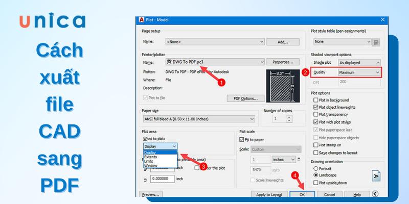 Cách xuất file CAD sang PDF đơn giản và chuẩn xác