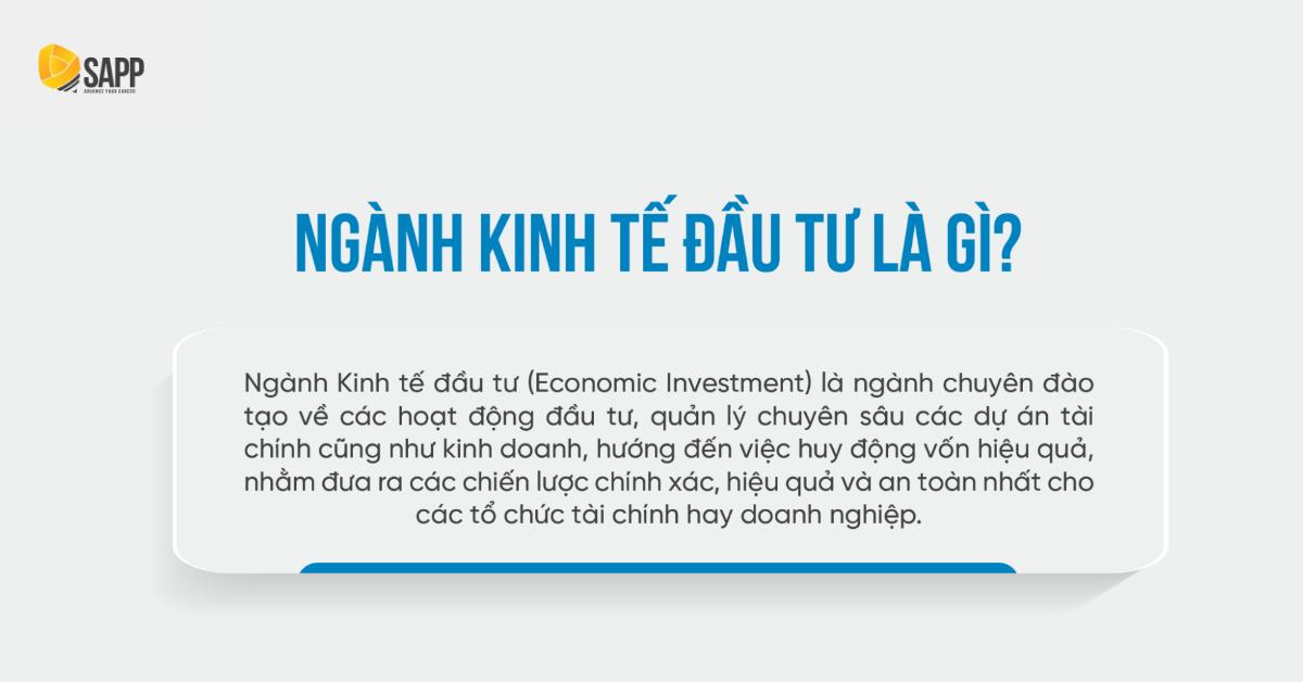 ngành kinh tế đầu tư là gì