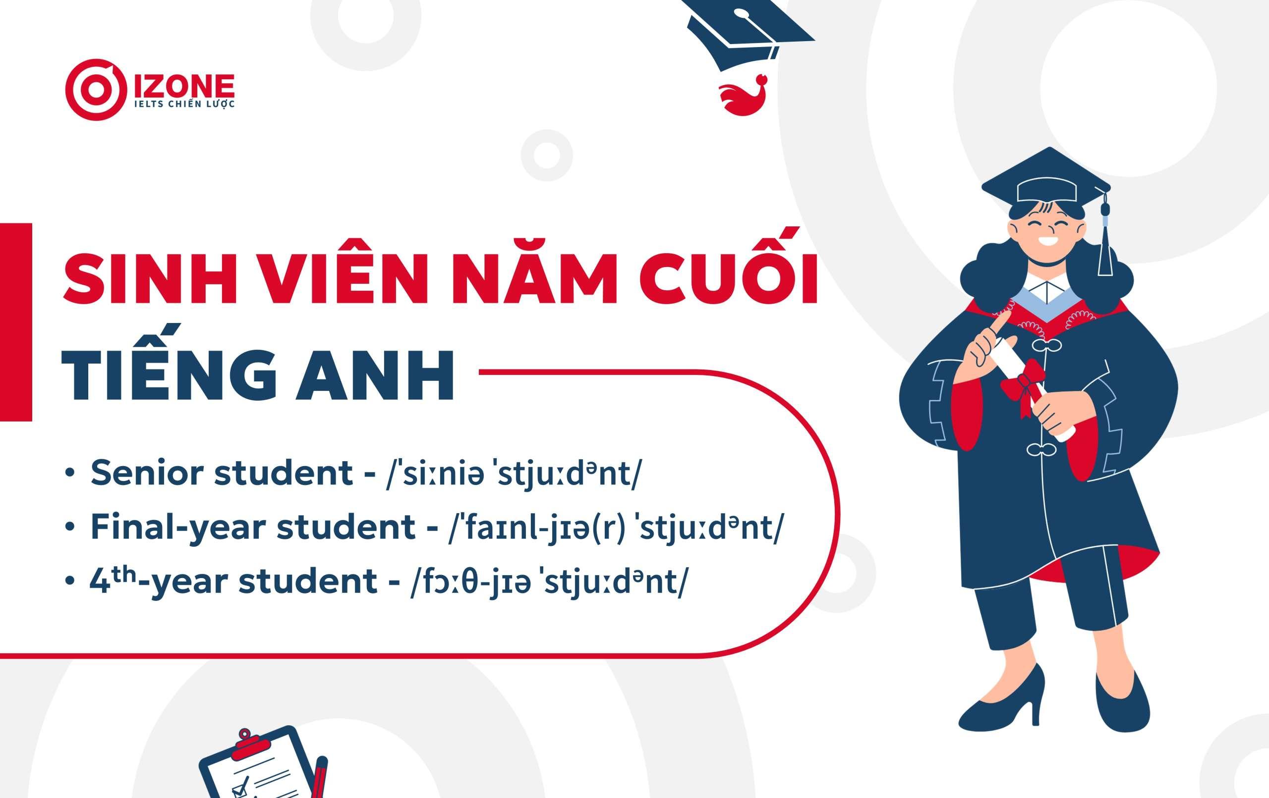 Sinh viên năm cuối tiếng Anh là gì?