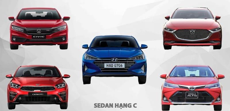 Các Mẫu Xe Sedan Hạng C Được Yêu Thích  Nhất