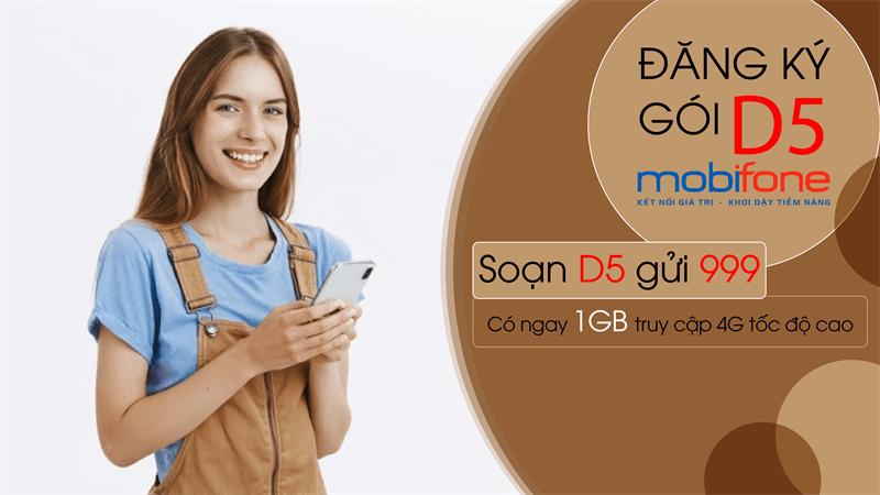 Gói D5 MobiFone : Cách đăng ký chỉ 5K có ngày 1GB / ngày