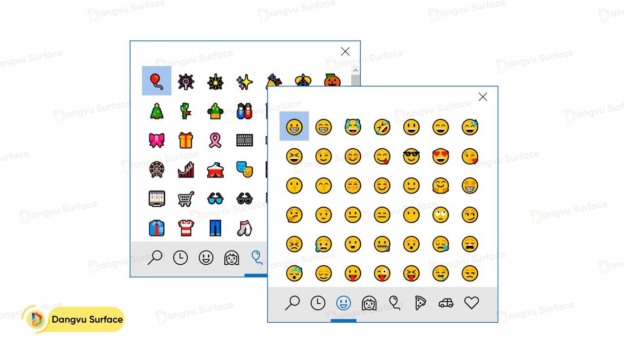 Cách mở bảng và sử dụng bộ Icon Emoji trên Windows 10