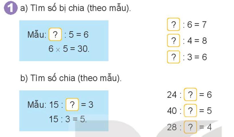 Muốn tìm số bị chia, số chia ta làm thế nào? Giải bài tập Toán 3