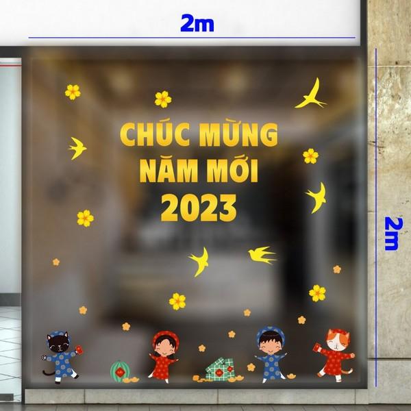 13+ Mẫu Decal Trang Tri Tết Cho Cửa Hàng – Công Ty 2023