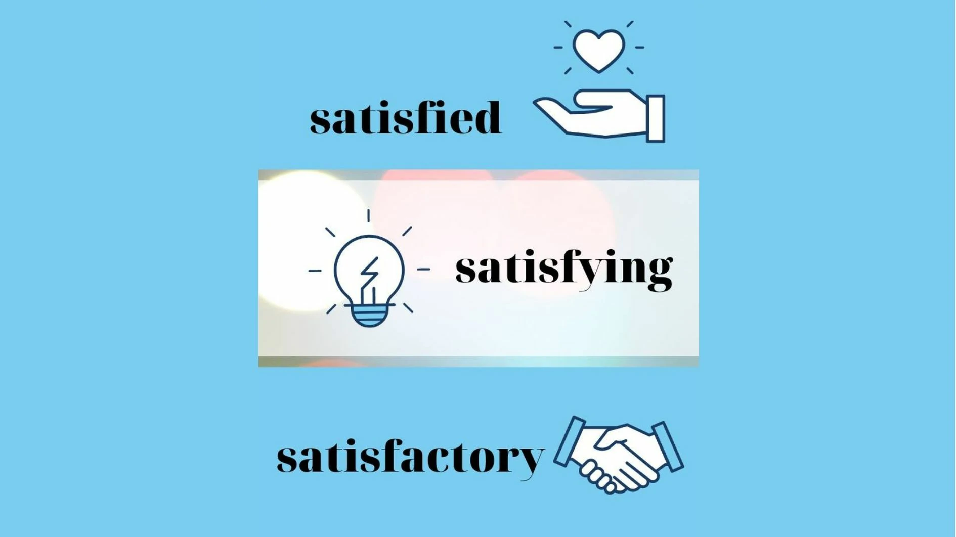 Phân biệt “Satisfied”, “Satisfying”, “Satisfactory” & cách sử dụng