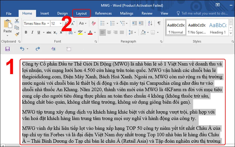 Cách chia cột trong Word khác biệt gì với Google Docs?