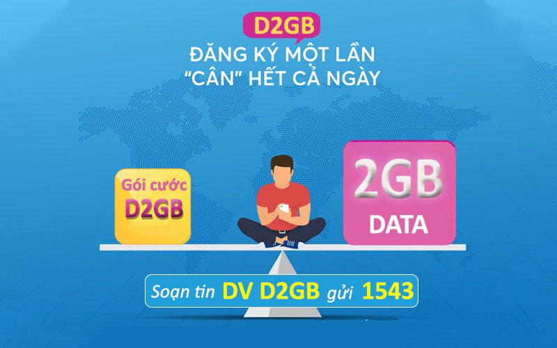 Đăng ký gói cước 4G VinaPhone 5K 1 ngày ưu đãi 2GB data