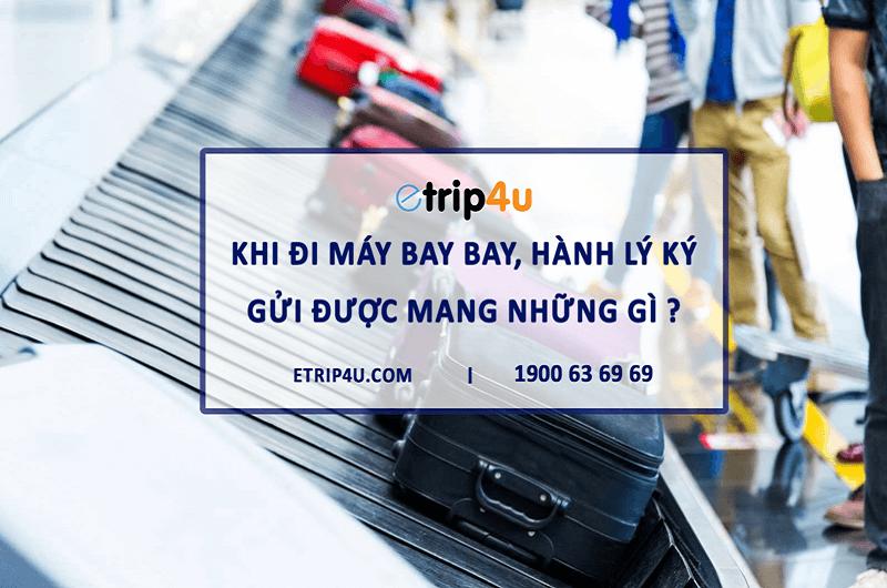 Quy định hành lý ký gửi được mang những gì khi đi máy bay?