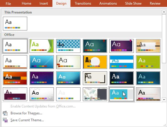 Theme là gì? Cách sử dụng Theme trong PowerPoint 2023