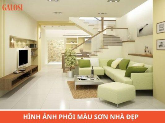 Những hình ảnh phối màu sơn nhà đẹp [TỪ TRONG RA NGOÀI]