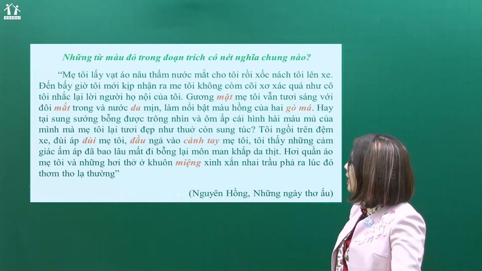 [Học hè online cùng HOCMAI] Tìm hiểu về trường từ vựng – Ngữ văn 8