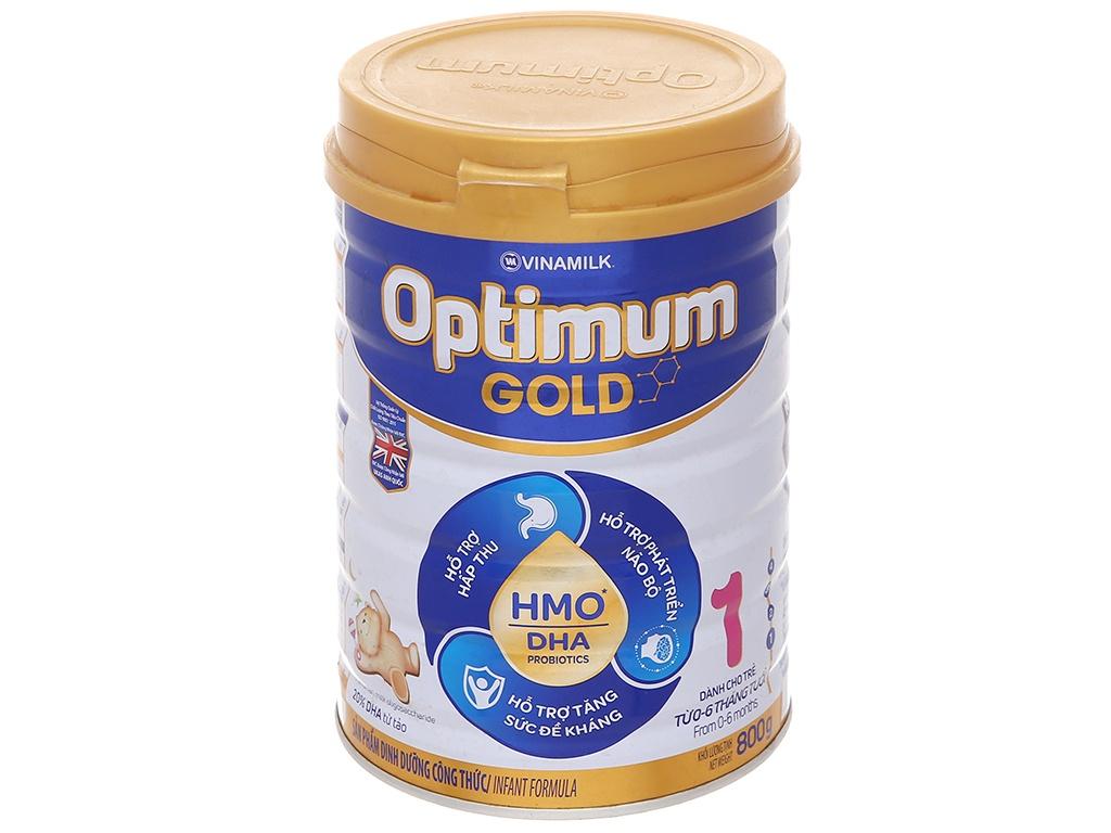 Sữa bột Vinamilk Optimum Gold 1 lon 800g (0 - 6 tháng)